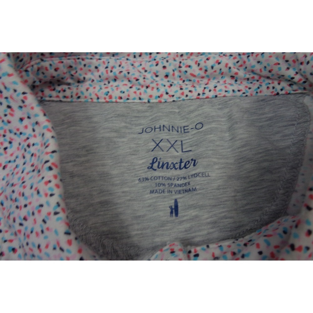 Johnnie-O Polo Shirt Mens 2XL Linxter Performance PGA National Resort Stretch - Picture 9 of 11